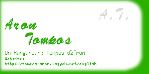 aron tompos business card